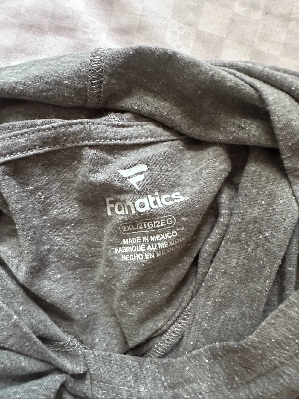 Fanatics Gray Speckled Hooded Pullover